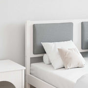 Hoofdbord massief grenenhout wit 140 cm