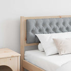 Headboard Anders Brown and light grey 200 cm Solid pinewood