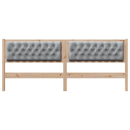 Hoofdbord Anders Bruin en lichtgrijs 200 cm Massief grenenhout