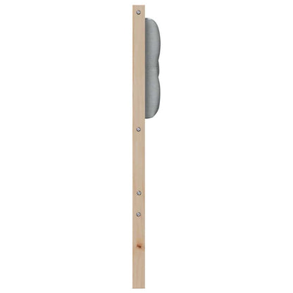 Hoofdbord Anders Bruin en lichtgrijs 200 cm Massief grenenhout