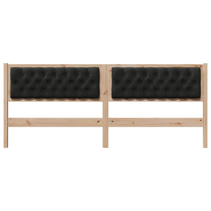 Hoofdbord Anders Bruin en zwart 200 cm Massief grenenhout