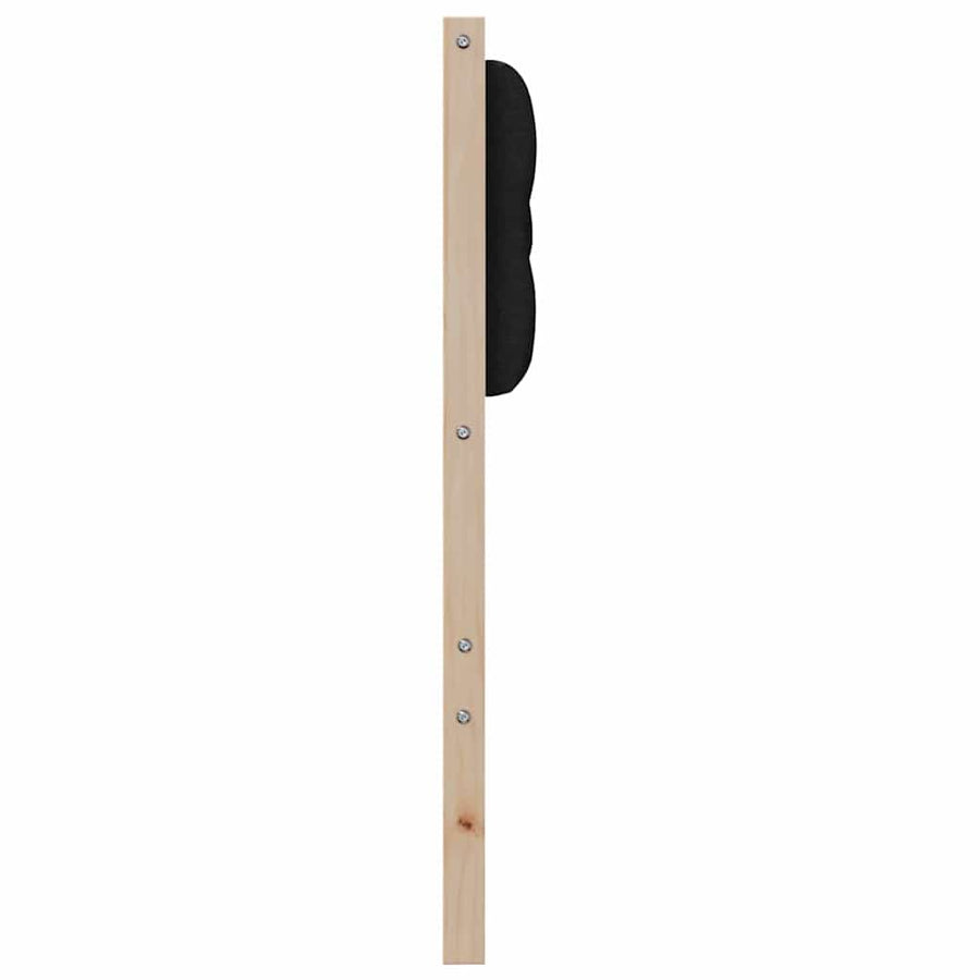 Hoofdbord Anders Bruin en zwart 200 cm Massief grenenhout