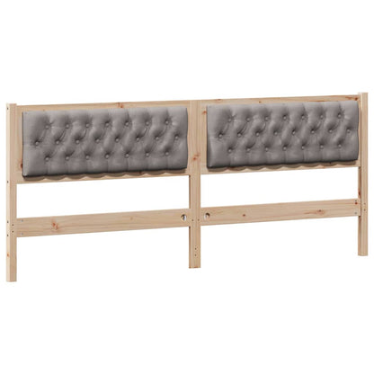 Hoofdbord Anders Bruin en taupe 200 cm Massief grenenhout