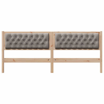 Hoofdbord Anders Bruin en taupe 200 cm Massief grenenhout