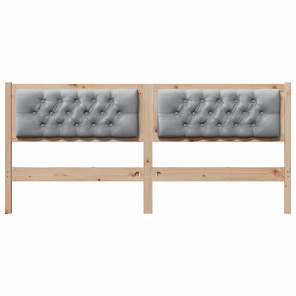 Hoofdbord Anders Bruin en lichtgrijs 180 cm Massief grenenhout