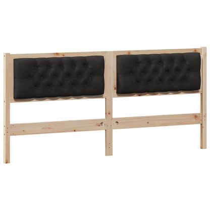 Hoofdbord Anders Bruin en zwart 180 cm Massief grenenhout