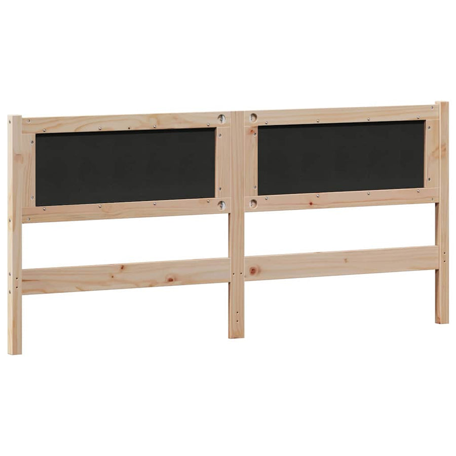 Hoofdbord Anders Bruin en zwart 180 cm Massief grenenhout