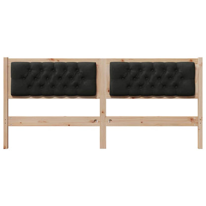 Hoofdbord Anders Bruin en zwart 180 cm Massief grenenhout