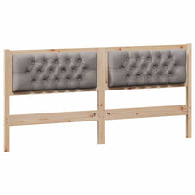 Hoofdbord Anders Bruin en taupe 180 cm Massief grenenhout