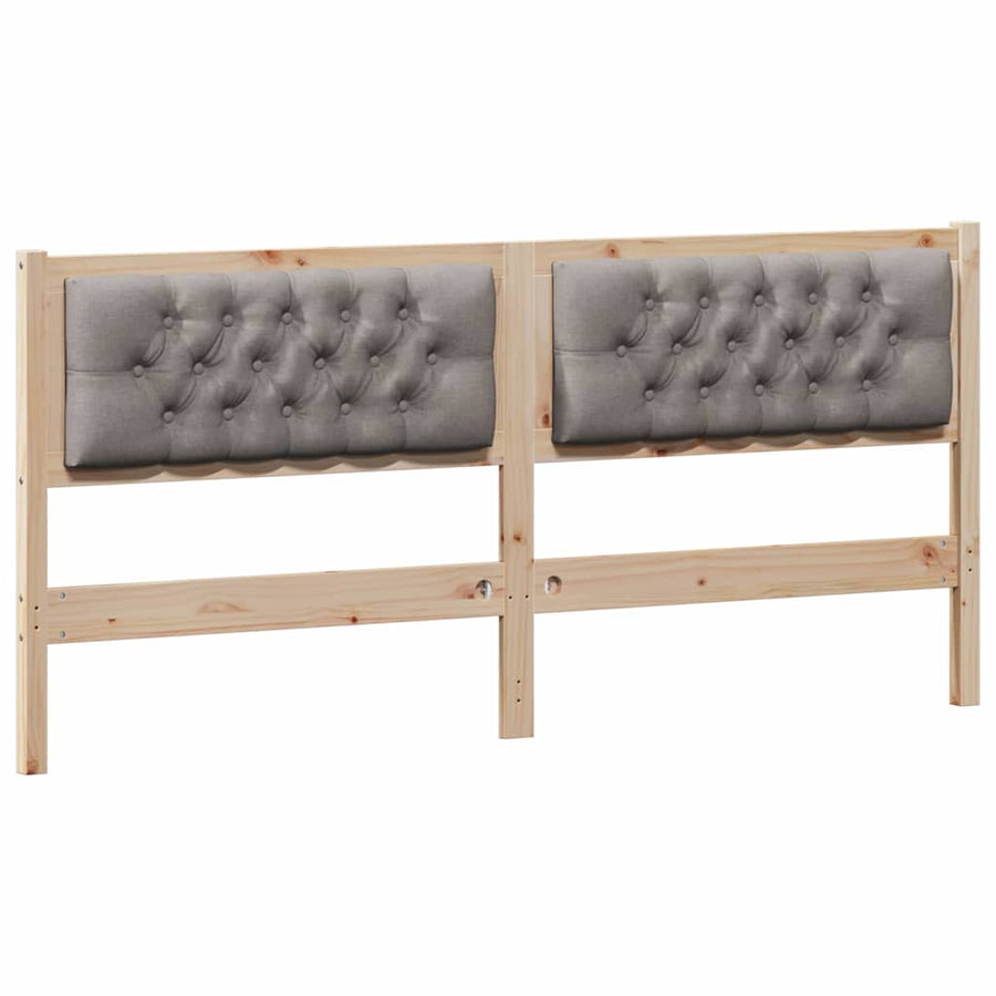 Hoofdbord Anders Bruin en taupe 180 cm Massief grenenhout