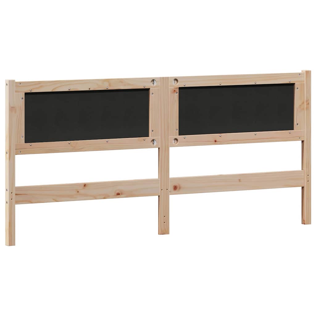 Hoofdbord Anders Bruin en taupe 180 cm Massief grenenhout