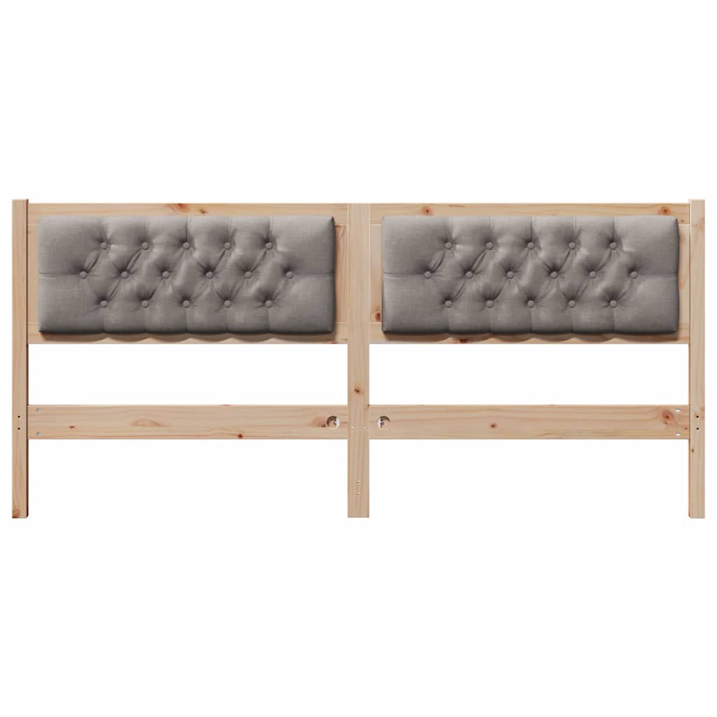 Hoofdbord Anders Bruin en taupe 180 cm Massief grenenhout