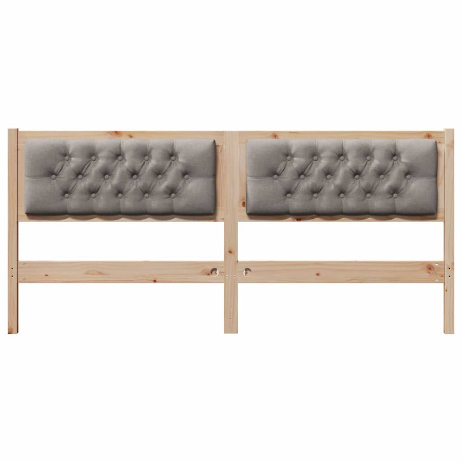 Hoofdbord Anders Bruin en taupe 180 cm Massief grenenhout