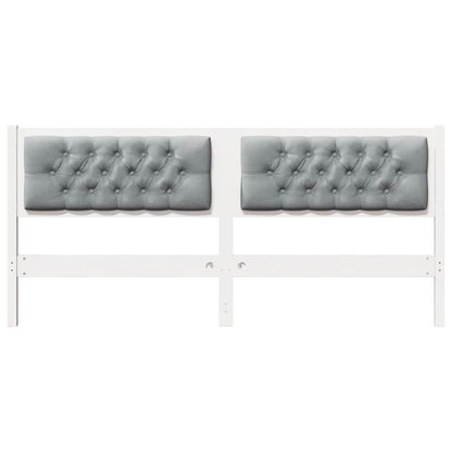 Hoofdbord Anders Wit en lichtgrijs 180 cm Massief grenenhout