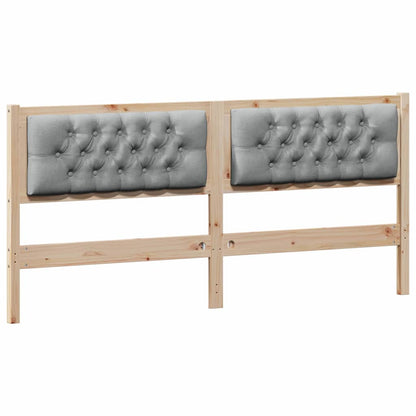 Hoofdbord Anders Bruin en lichtgrijs 160 cm Massief grenenhout