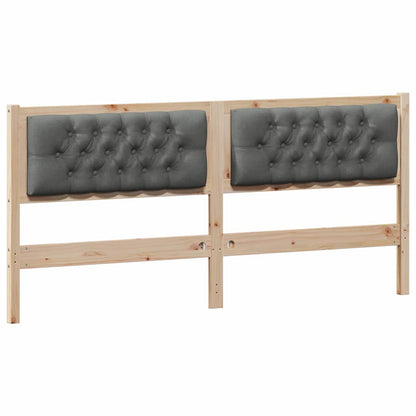 Hoofdbord Anders Bruin en donkergrijs 160 cm Massief grenenhout