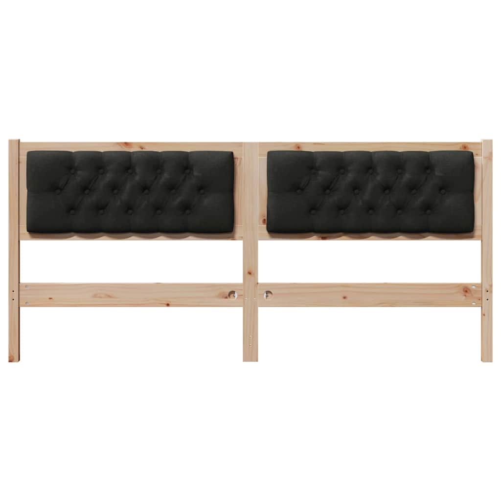 Hoofdbord Anders Bruin en zwart 160 cm Massief grenenhout
