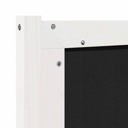 Hoofdbord Anders Wit en lichtgrijs 160 cm Massief grenenhout