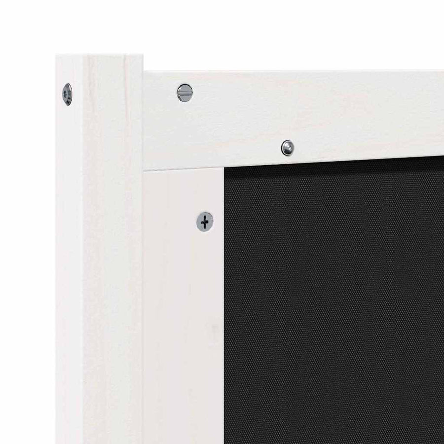 Hoofdbord Anders Wit en lichtgrijs 160 cm Massief grenenhout