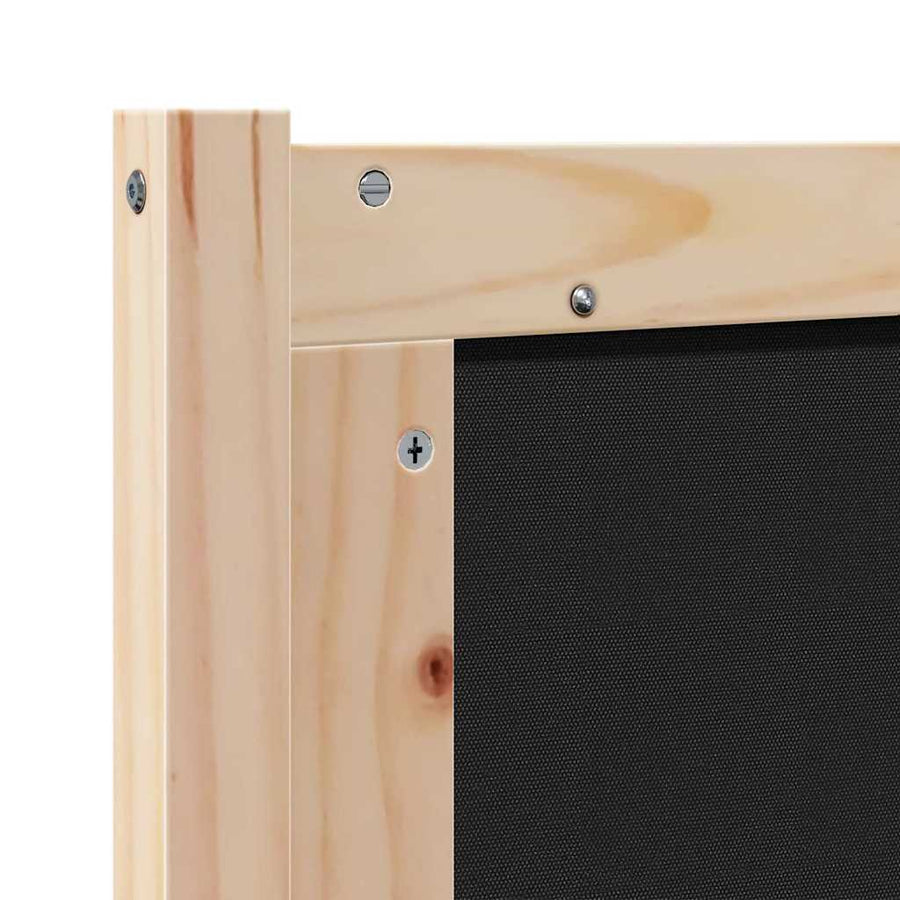 Hoofdbord Anders Bruin en donkergrijs 150 cm Massief grenenhout