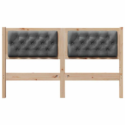 Hoofdbord Anders Bruin en donkergrijs 150 cm Massief grenenhout