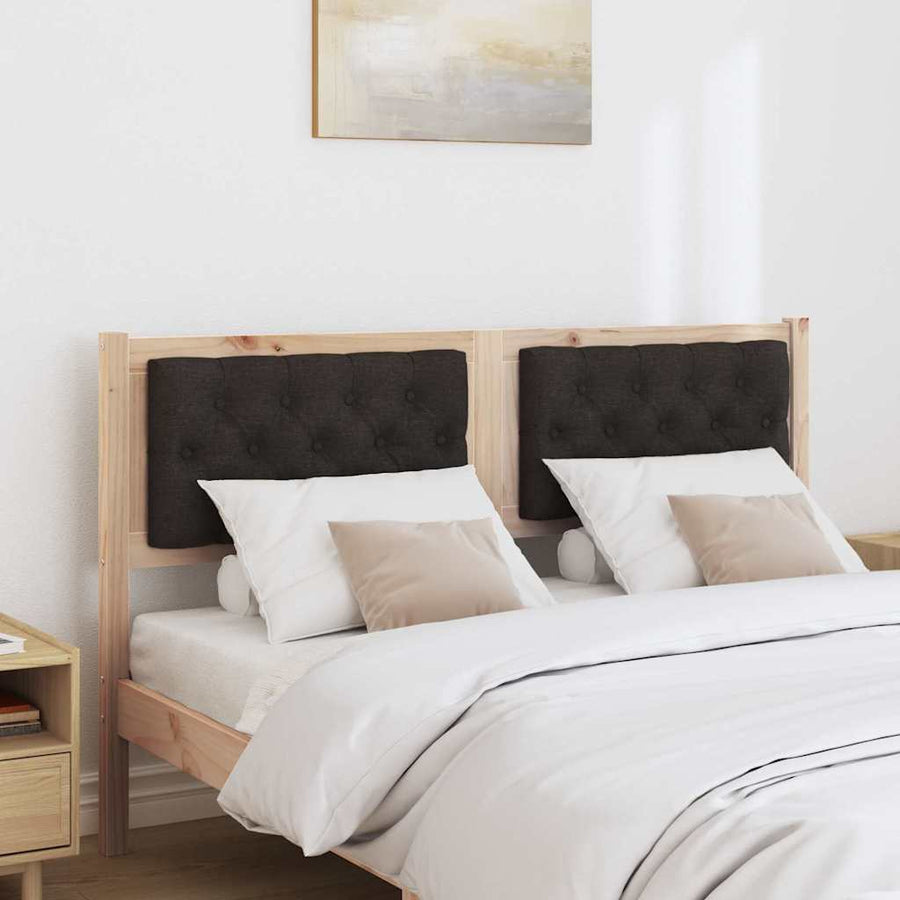 Hoofdbord Anders Bruin en zwart 150 cm Massief grenenhout