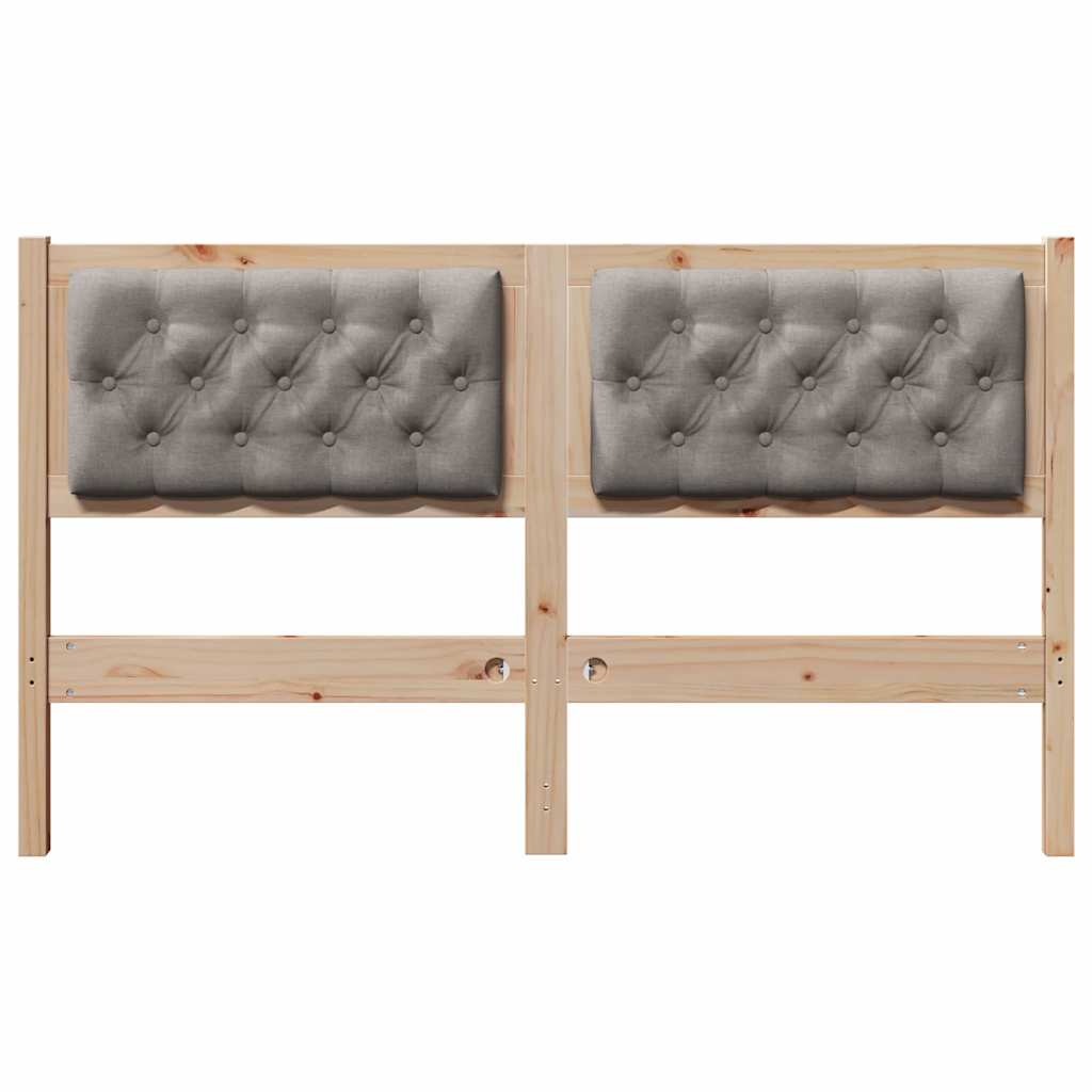 Hoofdbord Anders Bruin en taupe 150 cm Massief grenenhout