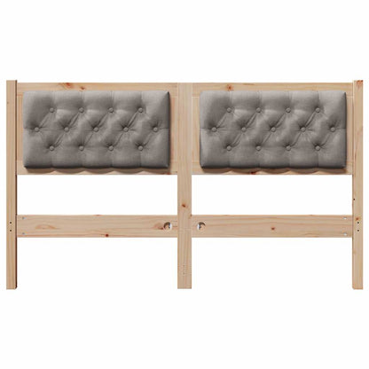 Hoofdbord Anders Bruin en taupe 150 cm Massief grenenhout