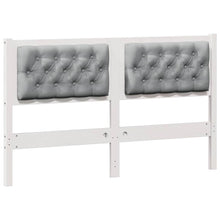 Hoofdbord Anders Wit en lichtgrijs 150 cm Massief grenenhout