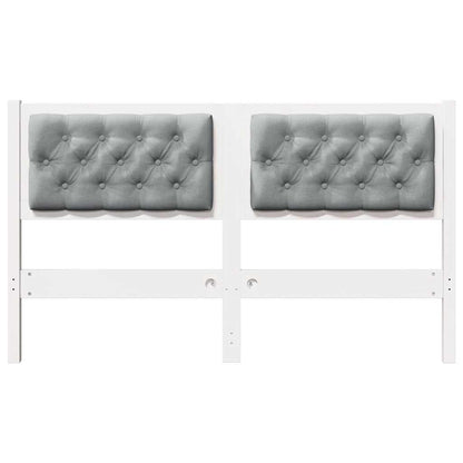 Hoofdbord Anders Wit en lichtgrijs 150 cm Massief grenenhout