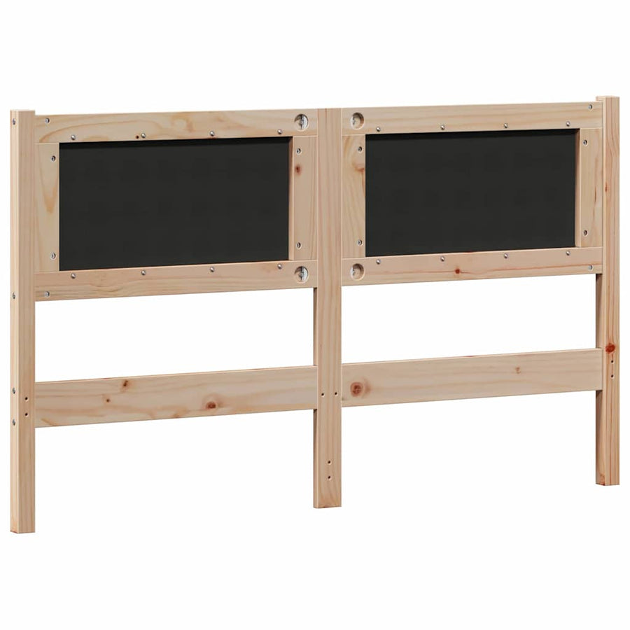 Hoofdbord Anders Bruin en lichtgrijs 140 cm Massief grenenhout