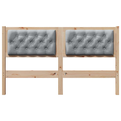 Hoofdbord Anders Bruin en lichtgrijs 140 cm Massief grenenhout