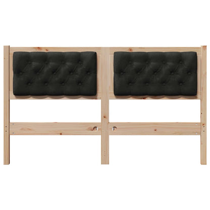 Hoofdbord Anders Bruin en zwart 140 cm Massief grenenhout