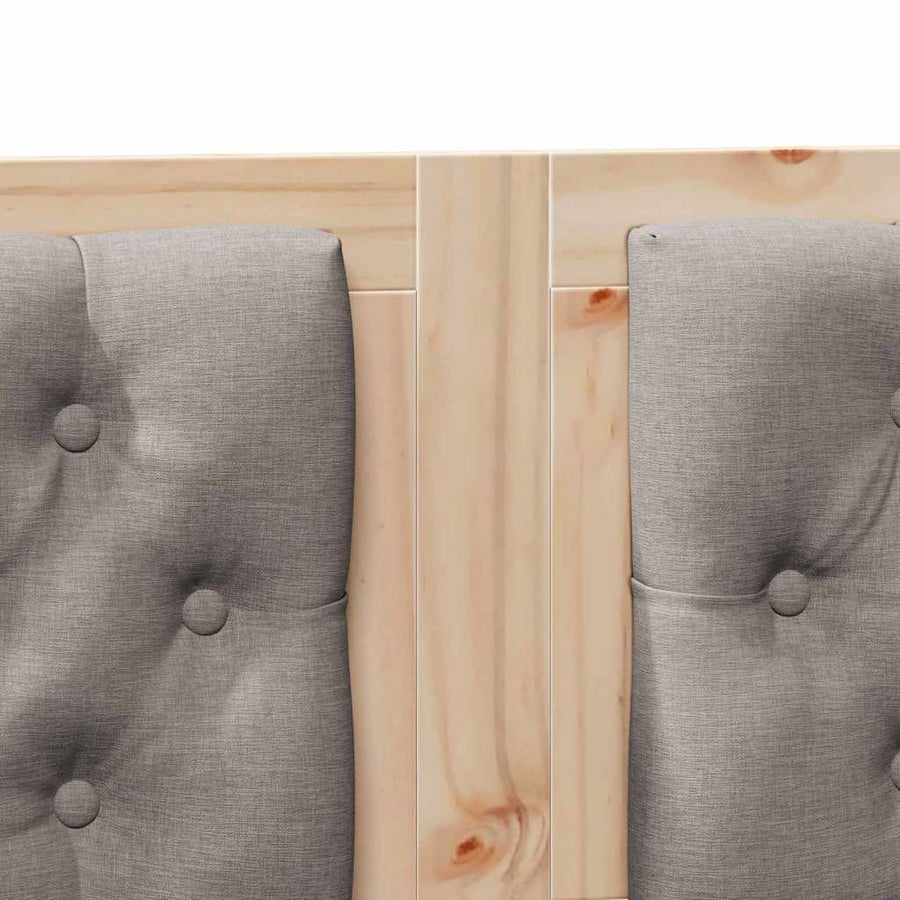 Hoofdbord Anders Bruin en taupe 140 cm Massief grenenhout