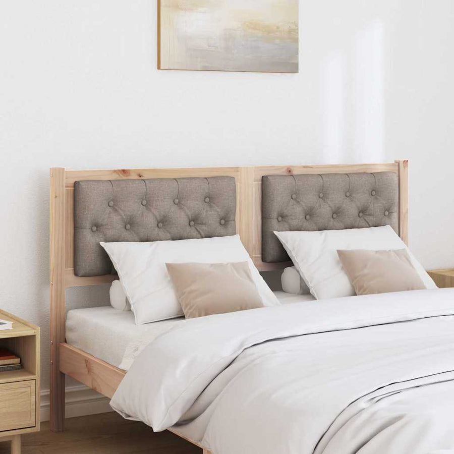 Hoofdbord Anders Bruin en taupe 140 cm Massief grenenhout