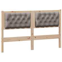 Hoofdbord Anders Bruin en taupe 140 cm Massief grenenhout