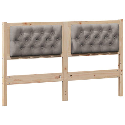 Hoofdbord Anders Bruin en taupe 140 cm Massief grenenhout
