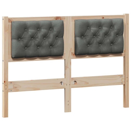 Hoofdbord Anders Bruin en donkergrijs 135 cm Massief grenenhout