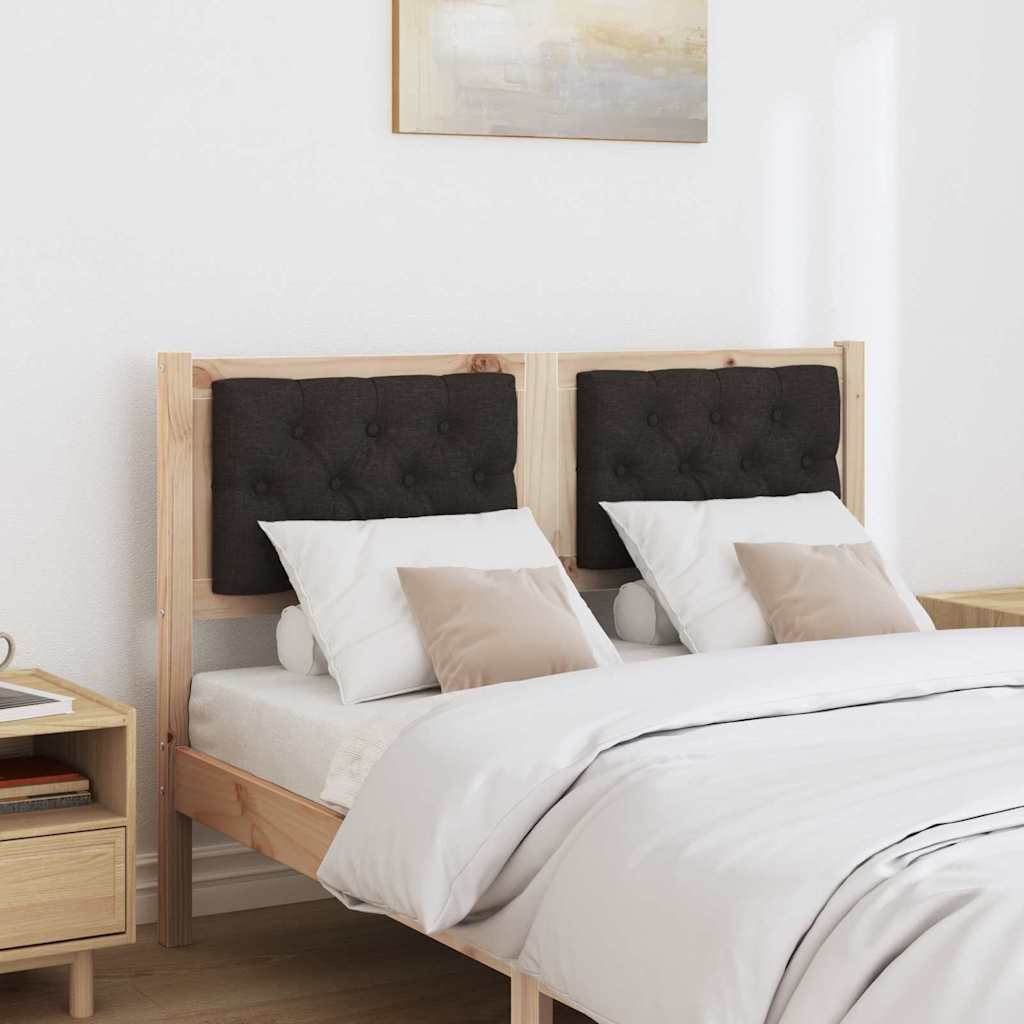 Hoofdbord Anders Bruin en zwart 135 cm Massief grenenhout