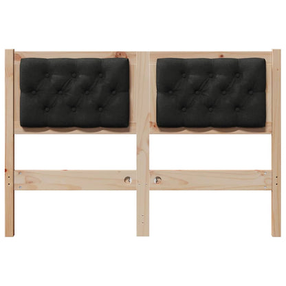 Hoofdbord Anders Bruin en zwart 135 cm Massief grenenhout