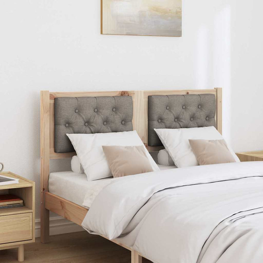 Hoofdbord Anders Bruin en taupe 135 cm Massief grenenhout