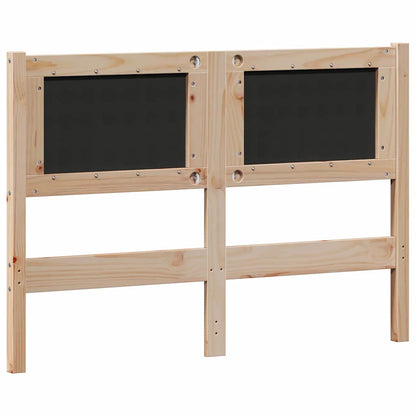 Hoofdbord Anders Bruin en lichtgrijs 120 cm Massief grenenhout