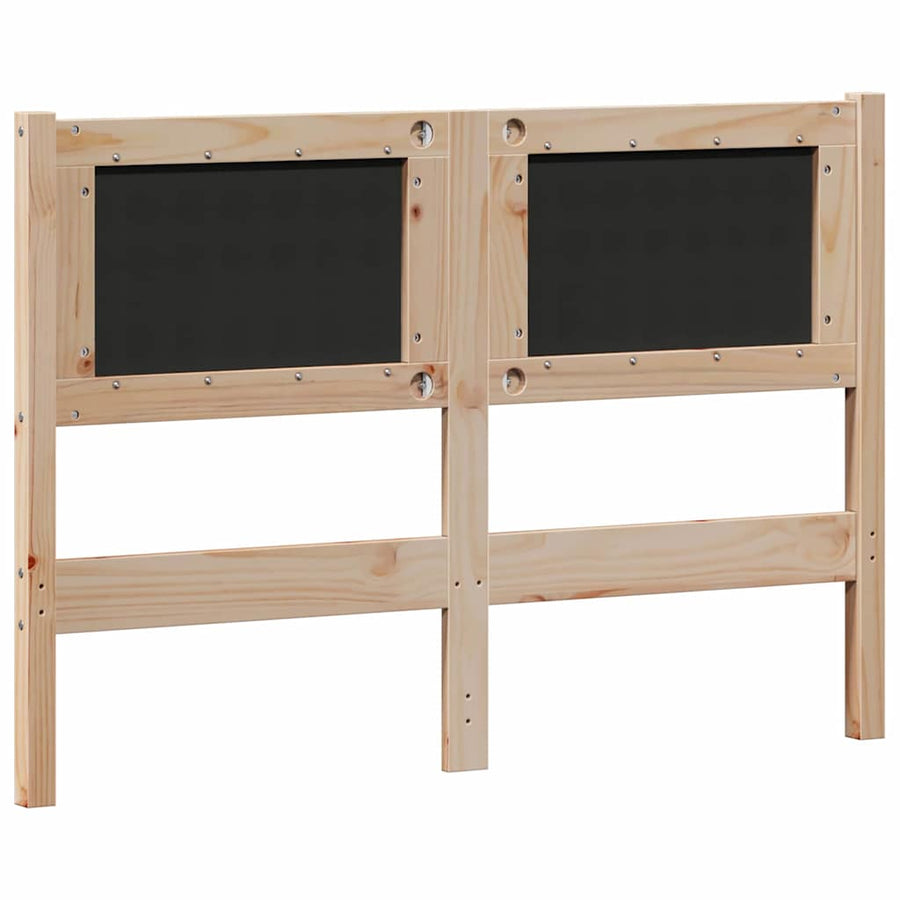 Hoofdbord Anders Bruin en lichtgrijs 120 cm Massief grenenhout