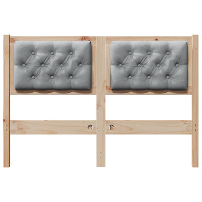 Hoofdbord Anders Bruin en lichtgrijs 120 cm Massief grenenhout