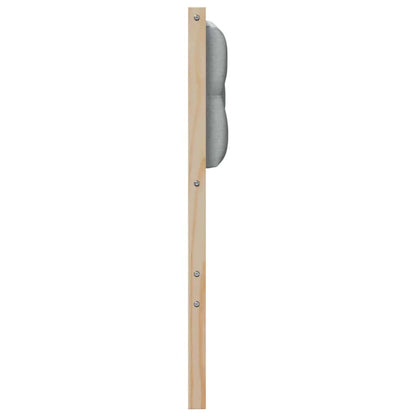Hoofdbord Anders Bruin en lichtgrijs 120 cm Massief grenenhout