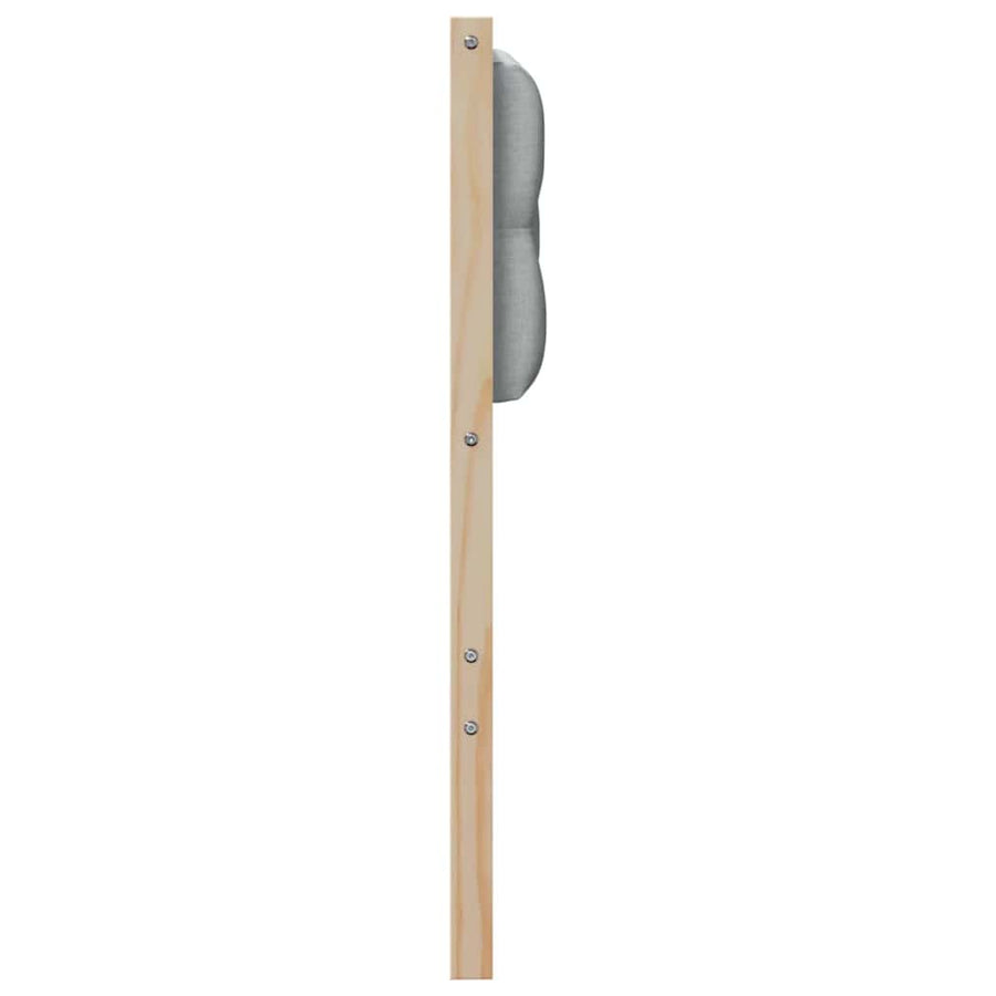 Hoofdbord Anders Bruin en lichtgrijs 120 cm Massief grenenhout