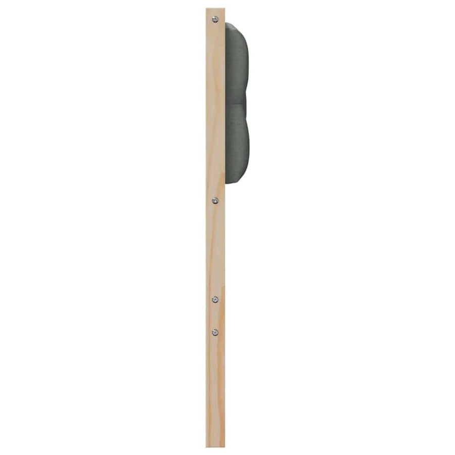 Hoofdbord Anders Bruin en donkergrijs 120 cm Massief grenenhout