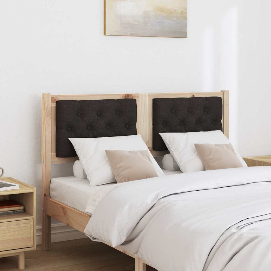 Hoofdbord Anders Bruin en zwart 120 cm Massief grenenhout