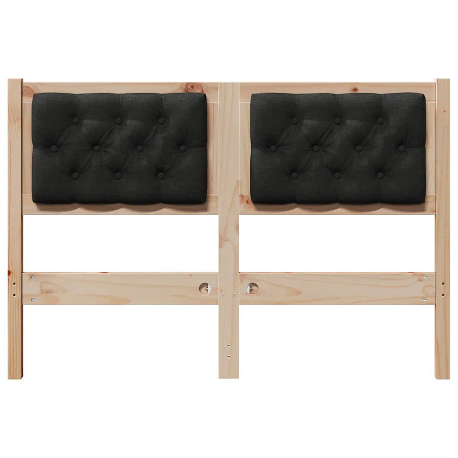 Hoofdbord Anders Bruin en zwart 120 cm Massief grenenhout