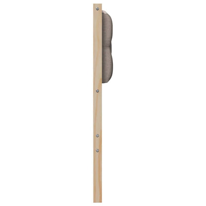 Hoofdbord Anders Bruin en taupe 120 cm Massief grenenhout